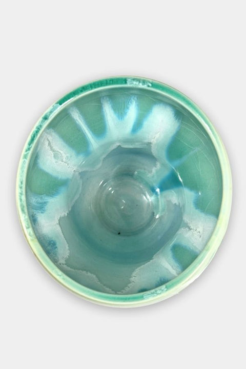 aqua crystalline porcelain vase 3